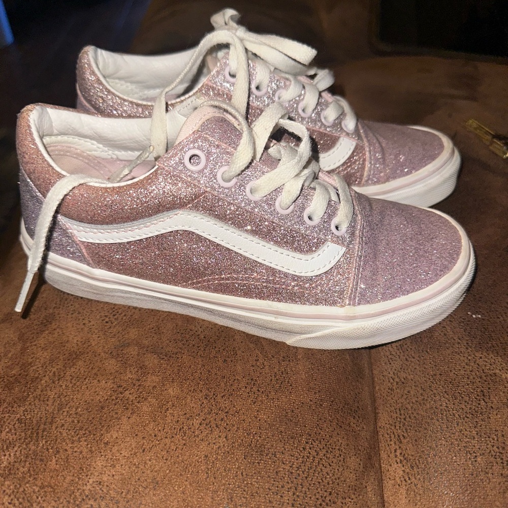 Vans Glittery Pink Kids Sneakers